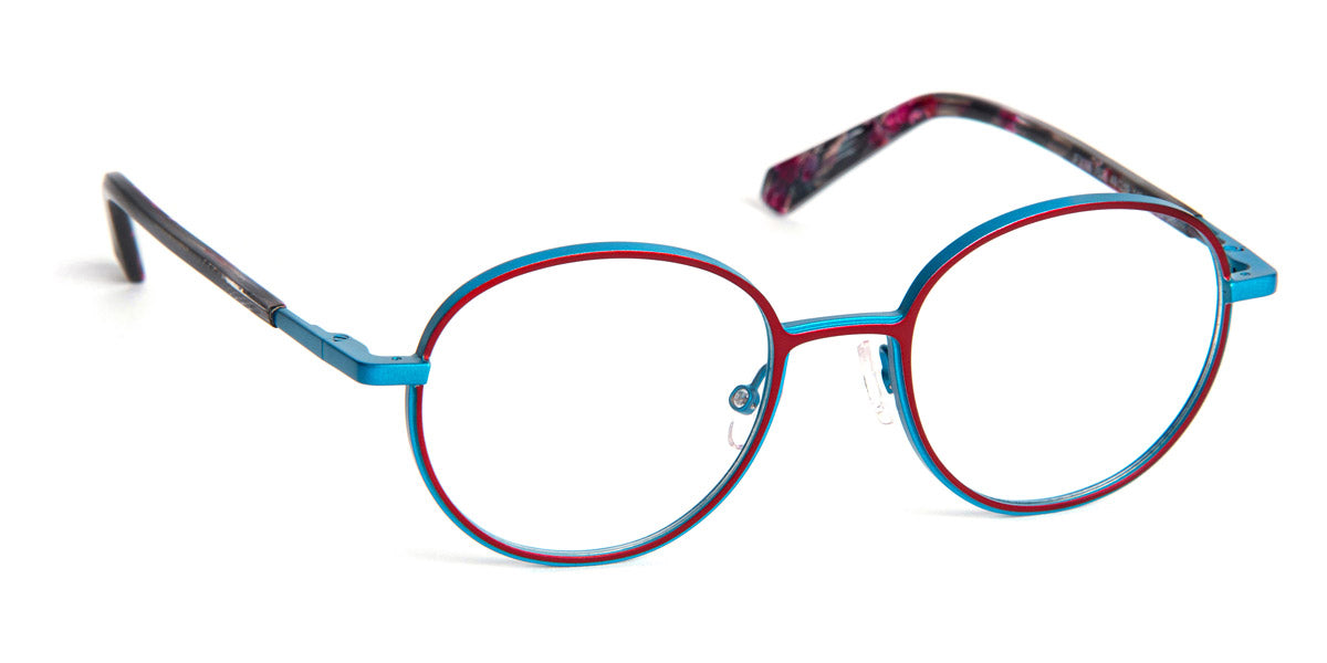 J.F. Rey® Jf3098 JR JF3098 7526 49 - 7526 Plum / Blue Satin Eyeglasses