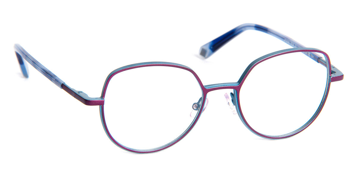 J.F. Rey® Jf3099 JR JF3099 7526 51 - 7526 Plum / Blue Satin Eyeglasses