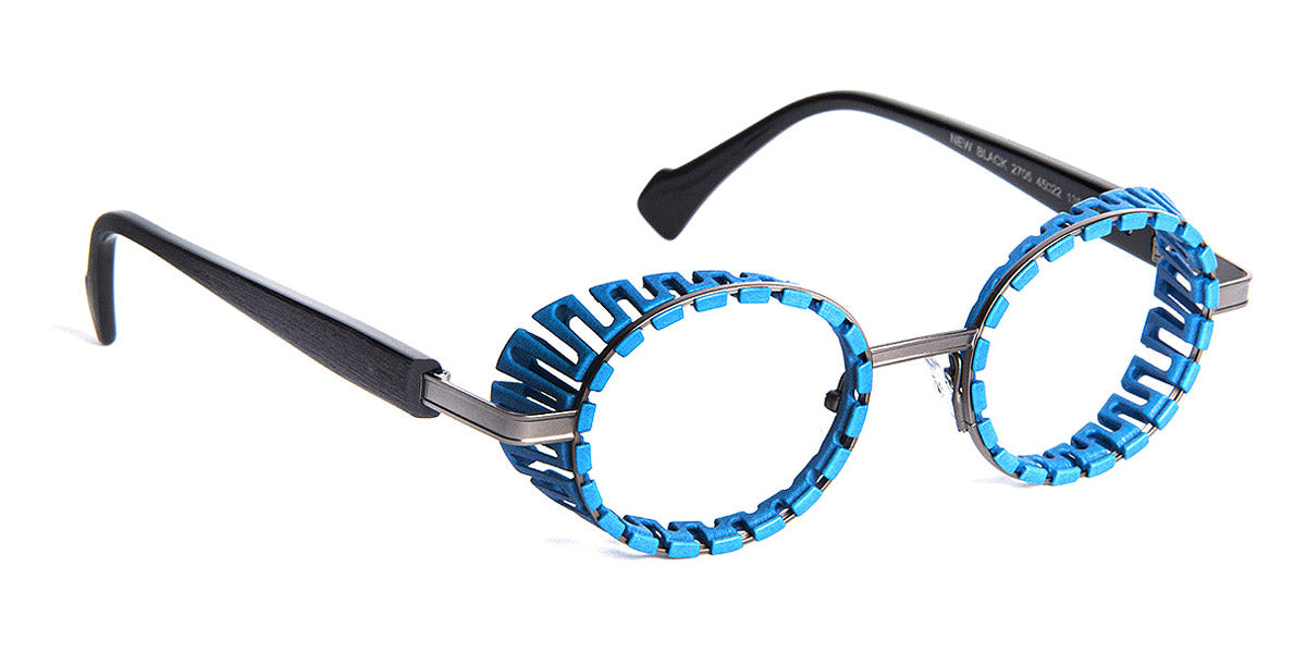 J.F. Rey® Newblack JR Newblack 2705 45 - 2705 Blue/Ruthenium Eyeglasses