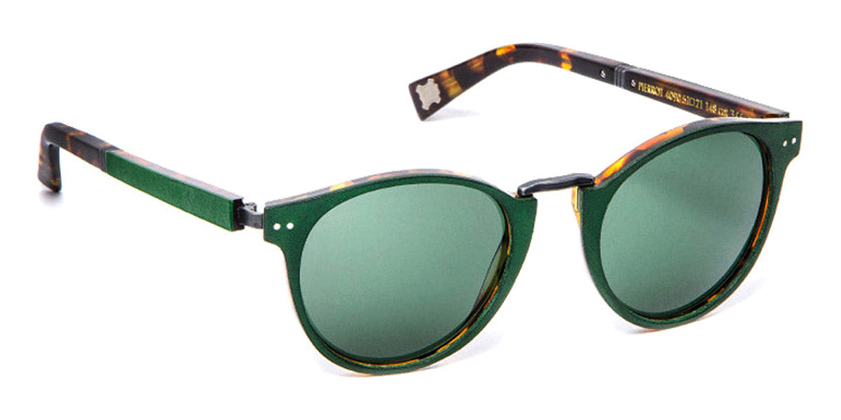 J.F. Rey® Pierrot JR Pierrot 4090 51 - 4090 Green Leather/Demi Sunglasses