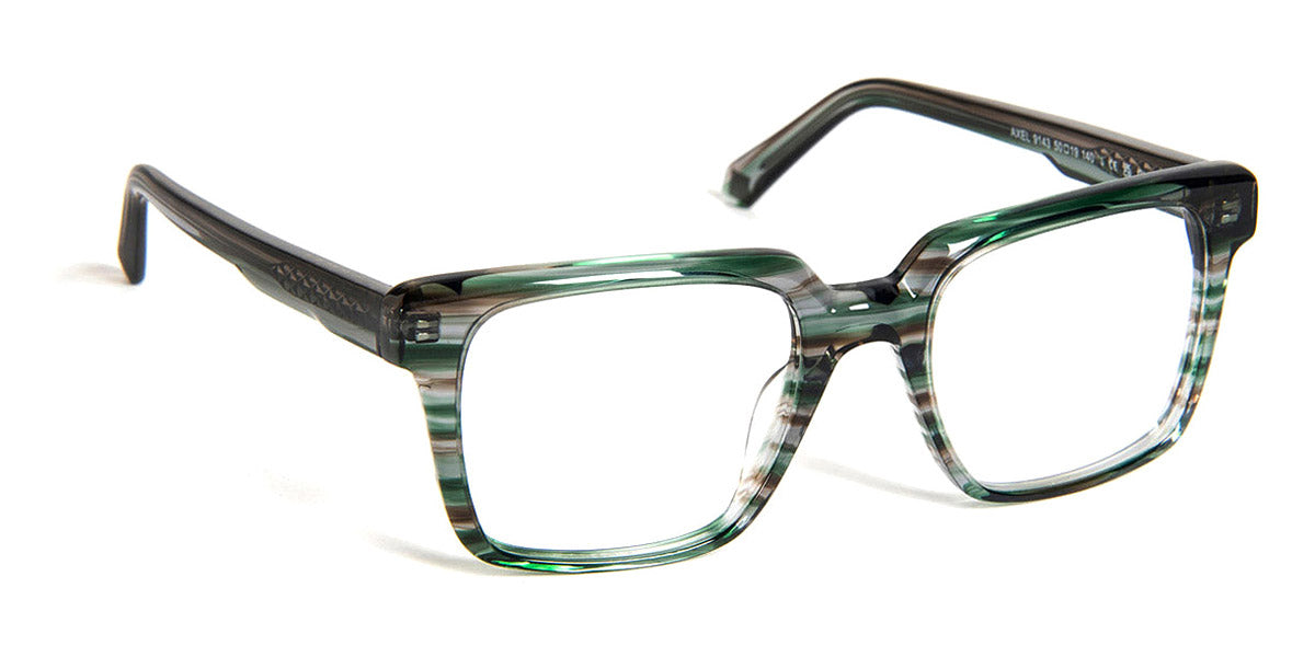 J.F. Rey® Axel JR Axel 9143 50 - 9143 Stripes Brown/Green Eyeglasses