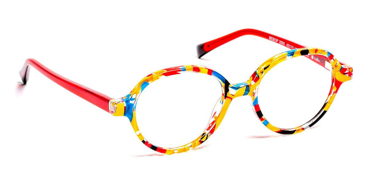 J.F. Rey® Bebop JR Bebop 3555 43 - 3555 Black/Red/Yellow Eyeglasses