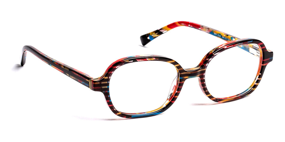 J.F. Rey® Bim JR Bim 0030 44 - 0030 Stripes Black/Red/Yellow Eyeglasses