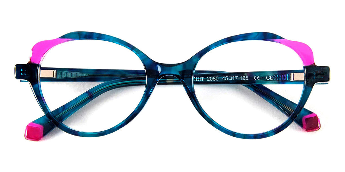 J.F. Rey® Biscuit JR Biscuit 2080 45 - 2080 Blue Lace/Fuchsia Eyeglasses