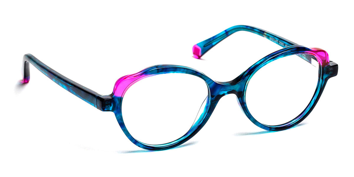 J.F. Rey® Biscuit JR Biscuit 2080 45 - 2080 Blue Lace/Fuchsia Eyeglasses