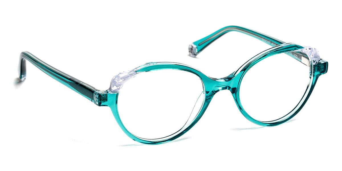 J.F. Rey® Biscuit JR Biscuit 4010 45 - 4010 Turquoise/Sky Glitter Eyeglasses