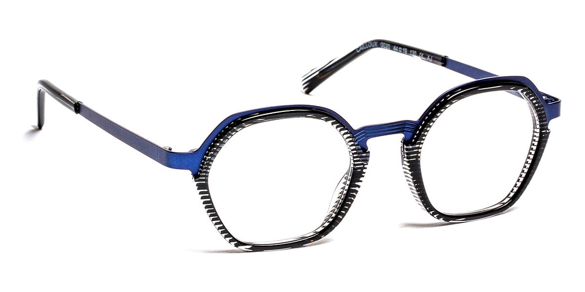 J.F. Rey® Cailloux JR Cailloux 0020 44 - 0020 Stripes Black/Blue Eyeglasses