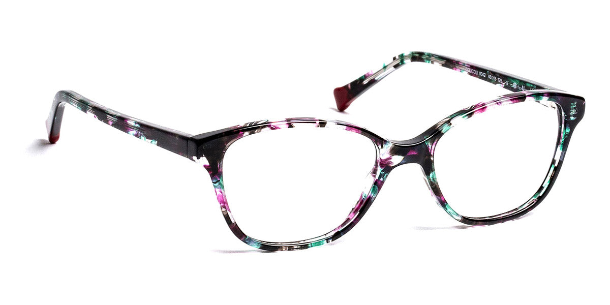 J.F. Rey® Coucou Kids JR Coucou 0042 46 - 0042 Black/Green Lace Eyeglasses