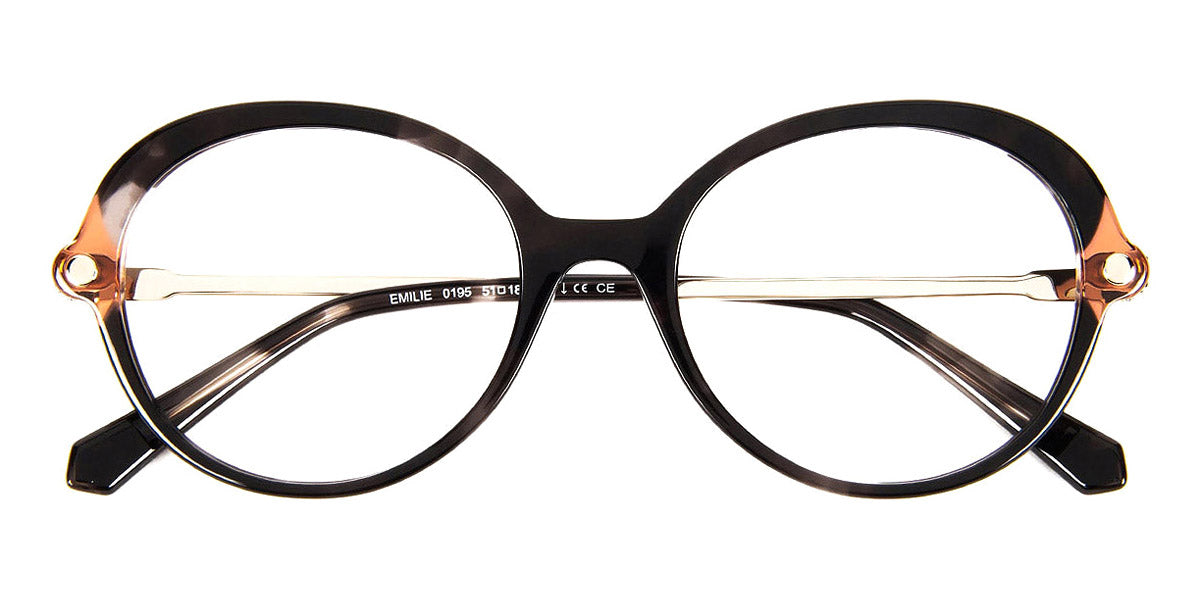 J.F. Rey® Emilie JR Emilie Kids 0195 51 - 0195 Nice Black/Brown Eyeglasses