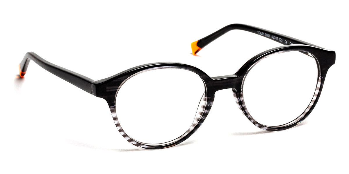 J.F. Rey® Youpi JR Youpi 0001 45 - 0001 Gradient Black Gray/Orange Eyeglasses