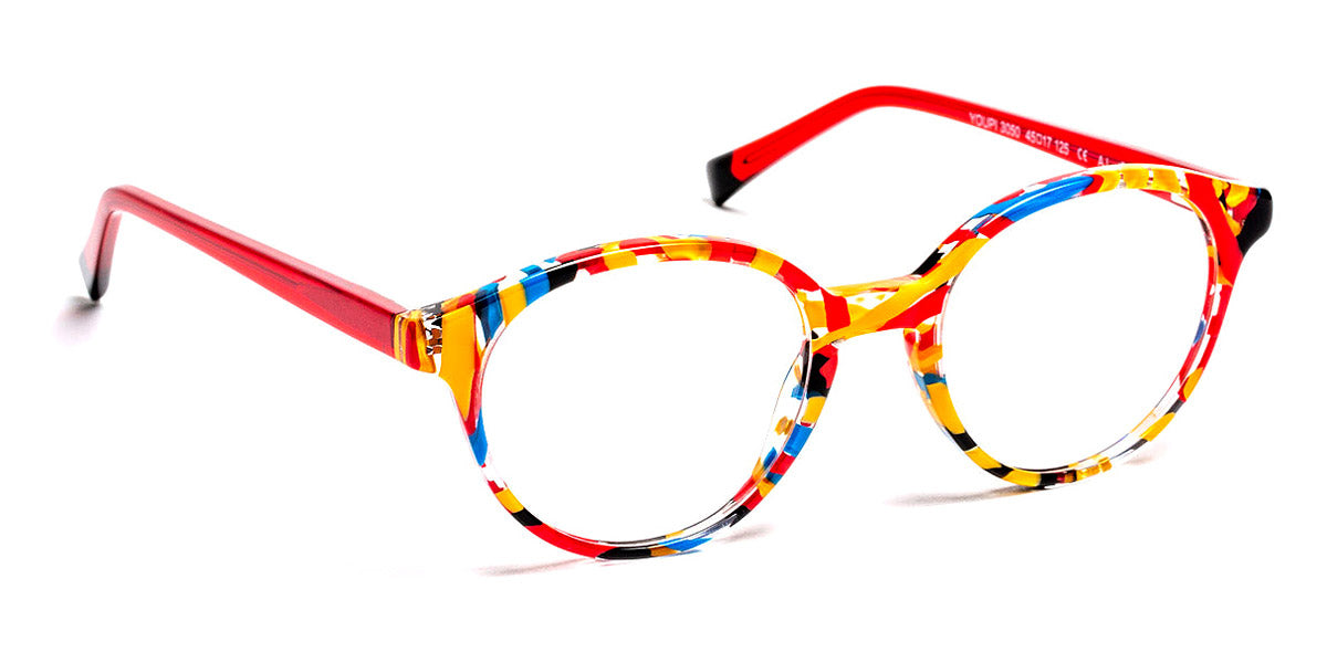 J.F. Rey® Youpi JR Youpi 3050 45 - 3050 Red and Yellow Jungle Eyeglasses