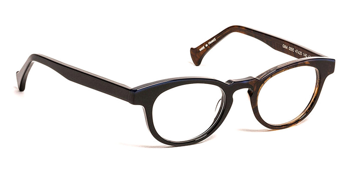 J.F. Rey® Gina JR Gina 0095 47 - 0095 Black/Brown Laces Eyeglasses