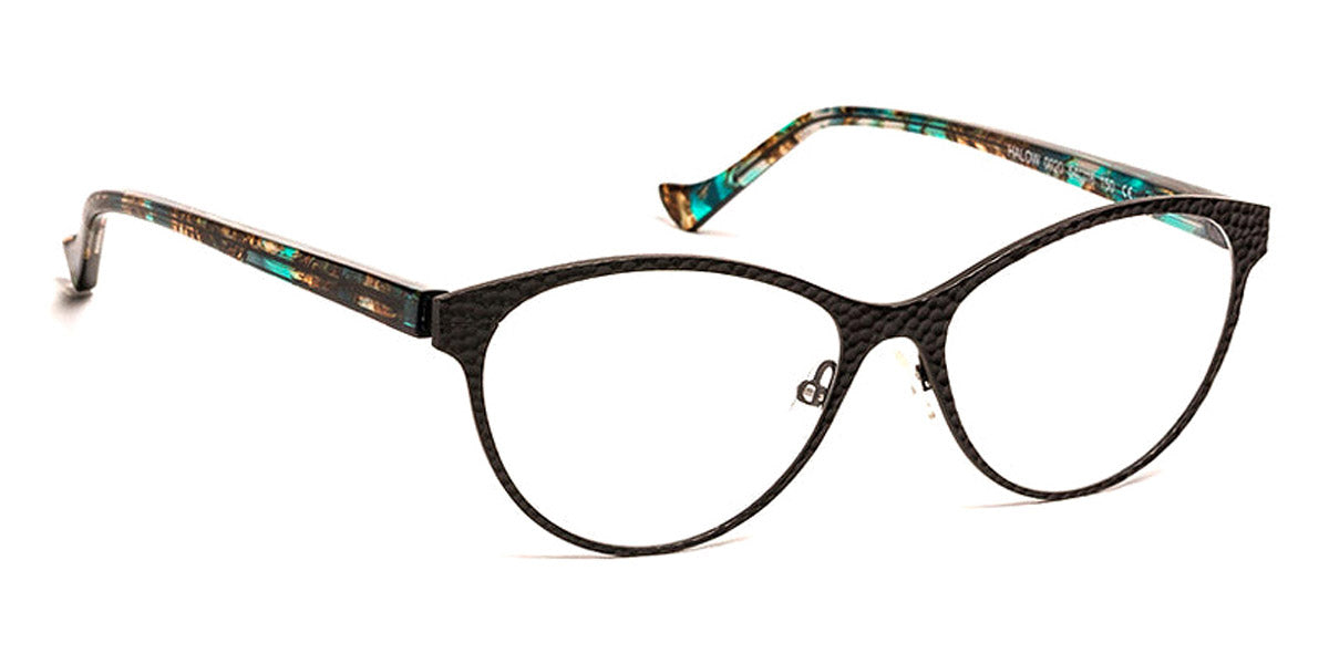 J.F. Rey® Halow JR Halow 0020 54 - 0020 Black/Turquoise Demi Eyeglasses