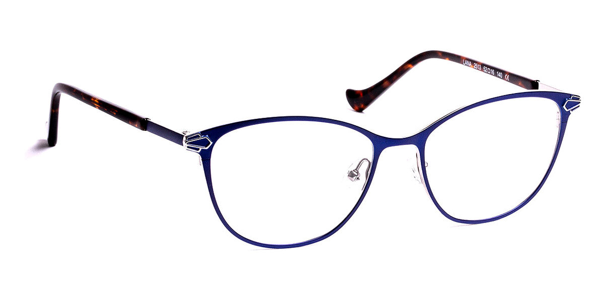 J.F. Rey® Lana JR Lana 2513 52 - 2513 Navy/Shiny Silver Eyeglasses