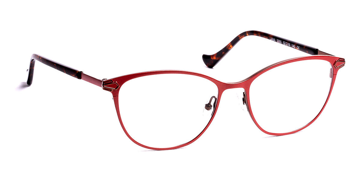 J.F. Rey® Lana JR Lana 3055 52 - 3055 Red/Shiny Brown Eyeglasses