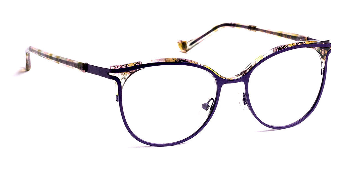 J.F. Rey® Lime JR Lime 7045 51 - 7045 Dark Purple/Organic Green Eyeglasses