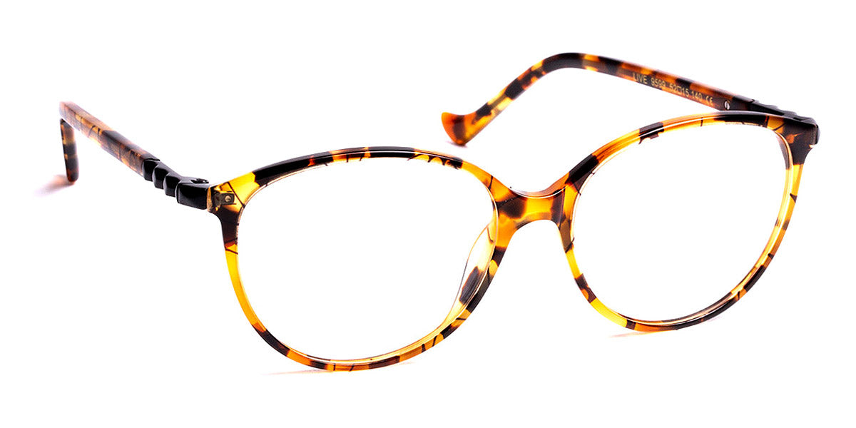 J.F. Rey® Live JR Live 9599 52 - 9599 Demi with Black Serigraphy/Shiny Black Eyeglasses