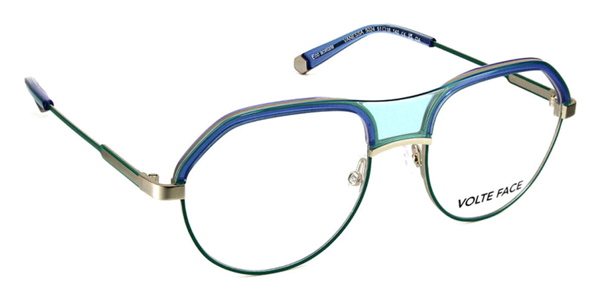 J.F. Rey® Vanessa JR Vanessa 5024 51 - 5024 Green/Gold/Blue Eyeglasses