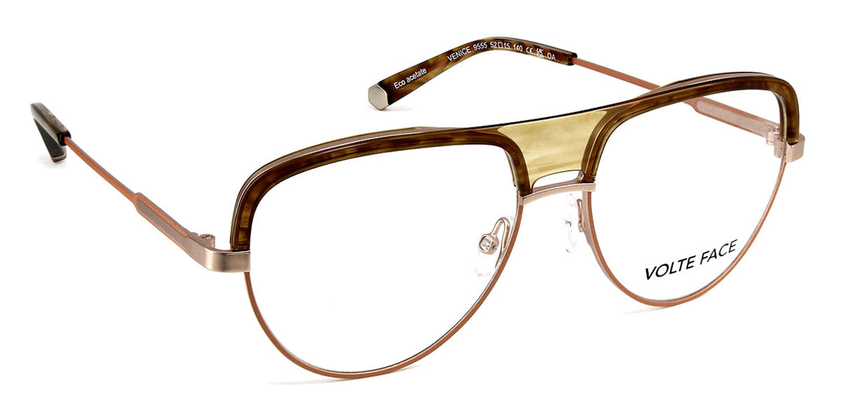 J.F. Rey® Venice JR Venice 9555 52 - 9555 Orange/Pink Gold/Demi Eyeglasses