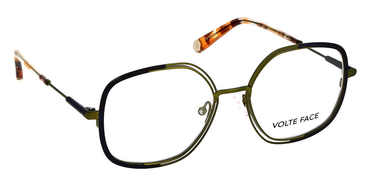 J.F. Rey® Via JR Via 2857 51 - 2857 Navy/Khaki Eyeglasses