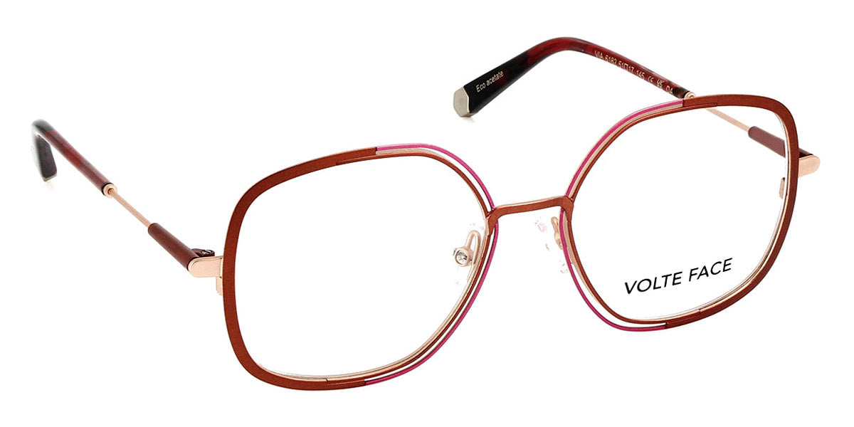 J.F. Rey® Via JR Via 6182 51 - 6182 Copper/Pink/Gold Eyeglasses