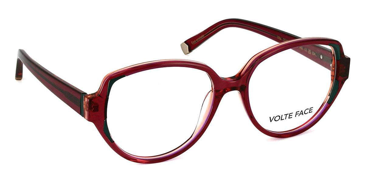 J.F. Rey® Vita JR Vita 3246 52 - 3246 Burgundy/Green Eyeglasses