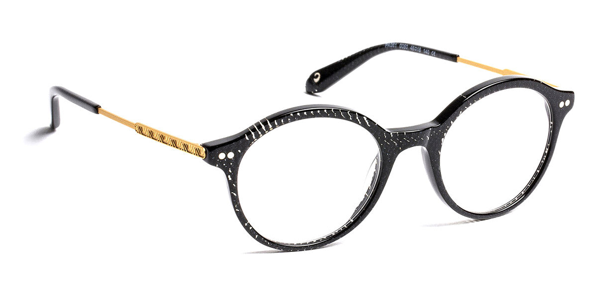 J.F. Rey® PA081 JR PA081 0050 46 - 0050 Nice Black/Soft Gold Eyeglasses