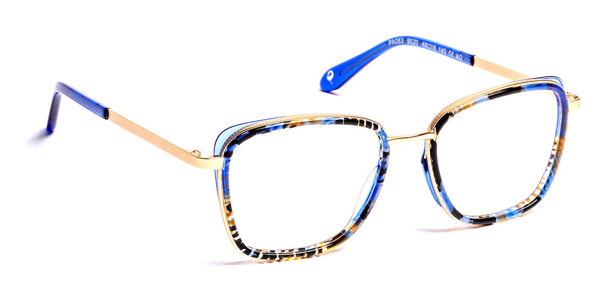 J.F. Rey® PA083 JR PA083 9520 48 - 9520 Demi Blue/Blue Night/Gold Eyeglasses