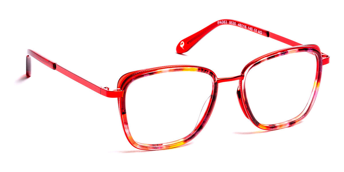 J.F. Rey® PA083 JR PA083 9530 48 - 9530 Demi Red/Cherry Eyeglasses