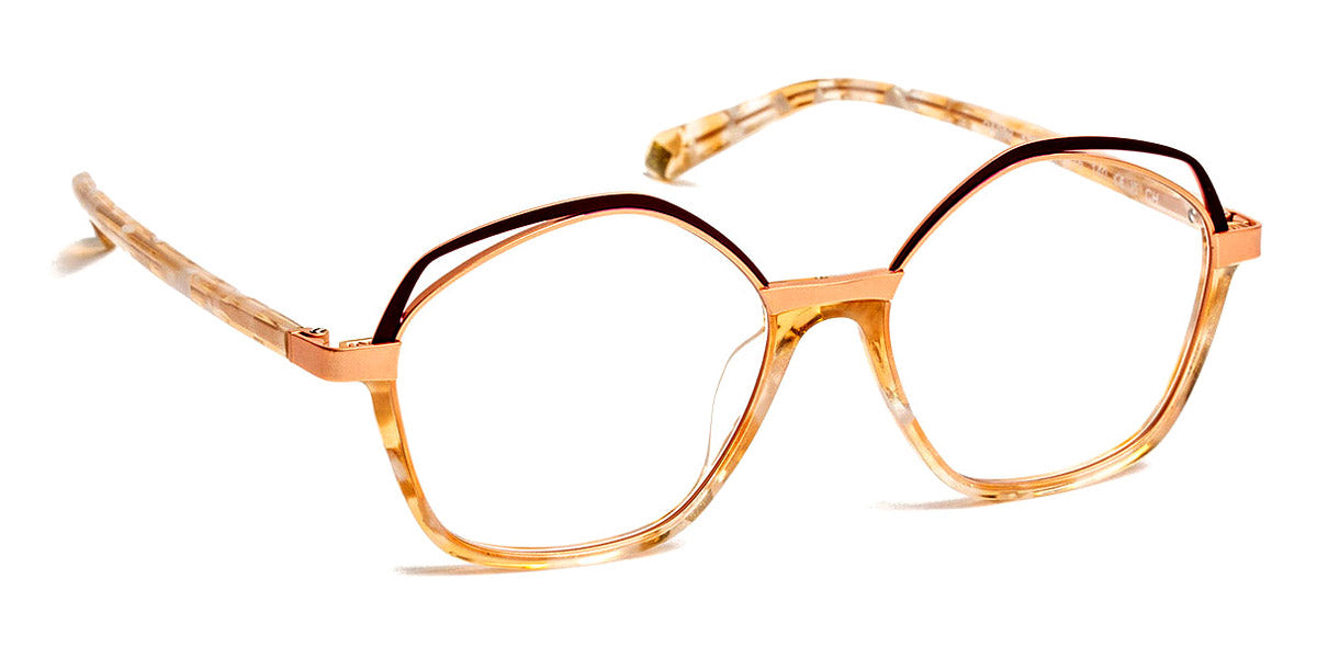 J.F. Rey® PA098 JR PA098 1235 50 - 1235 Beige/Pink Gold/Burgundy Eyeglasses