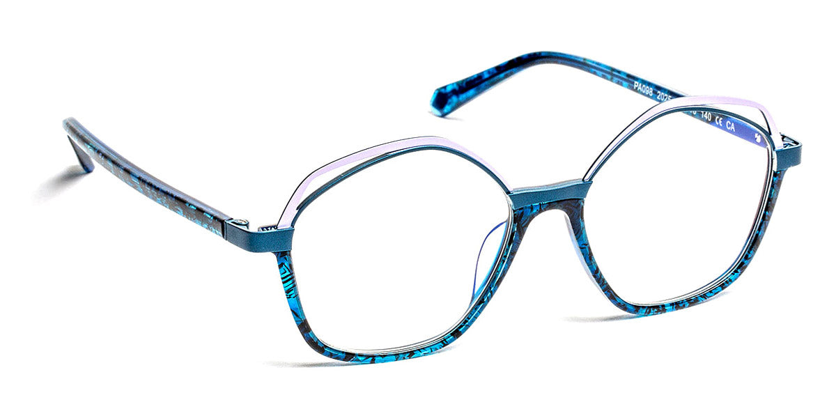 J.F. Rey® PA098 JR PA098 2025 50 - 2025 Blue Night/Green/Lilac Eyeglasses