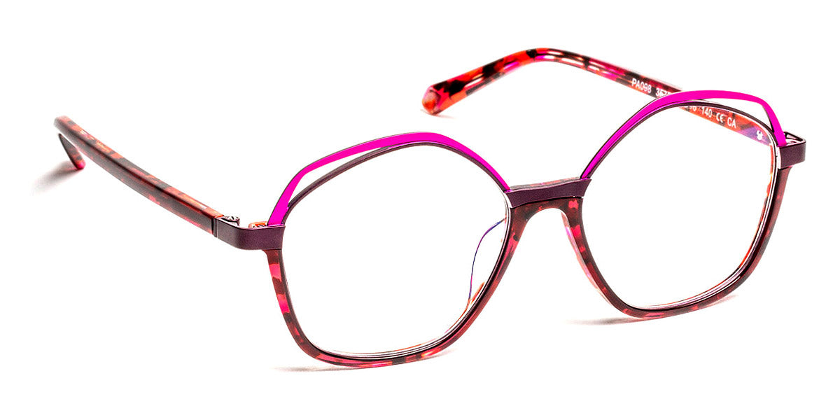 J.F. Rey® PA098 JR PA098 3575 50 - 3575 Demi Red/Plum/Pink Eyeglasses