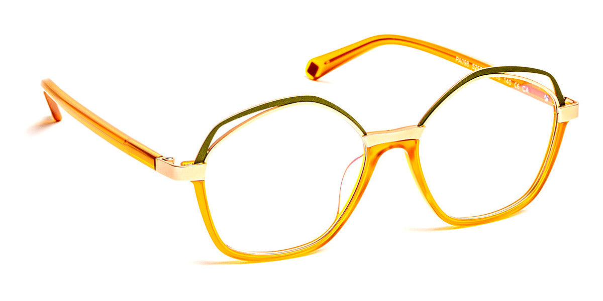 J.F. Rey® PA098 JR PA098 5255 50 - 5255 Honey/Pink Gold/Olive Eyeglasses