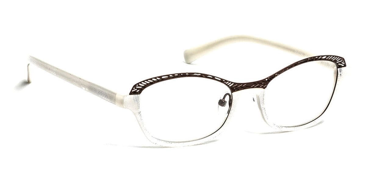 J.F. Rey® PM034 JR PM034 9010 50 - 9010 White Lace/Brown Eyeglasses