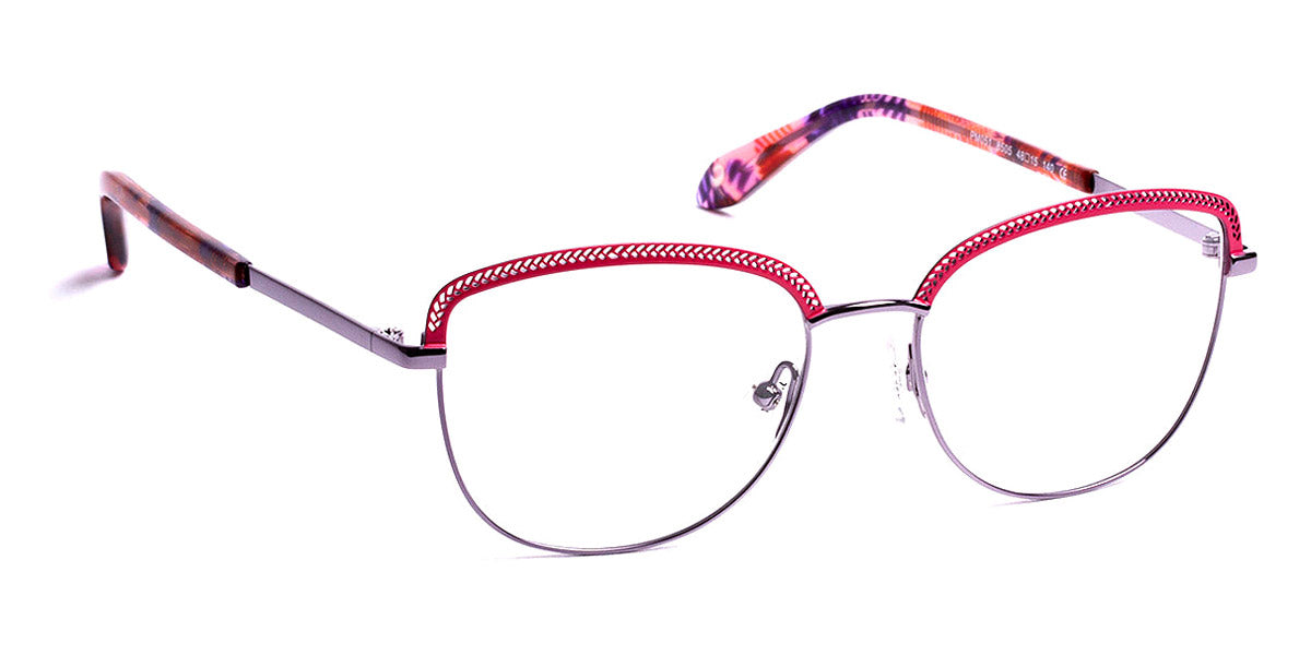 J.F. Rey® PM051 JR PM051 8505 48 - 8505 Pink/Shiny Gunmetal Eyeglasses