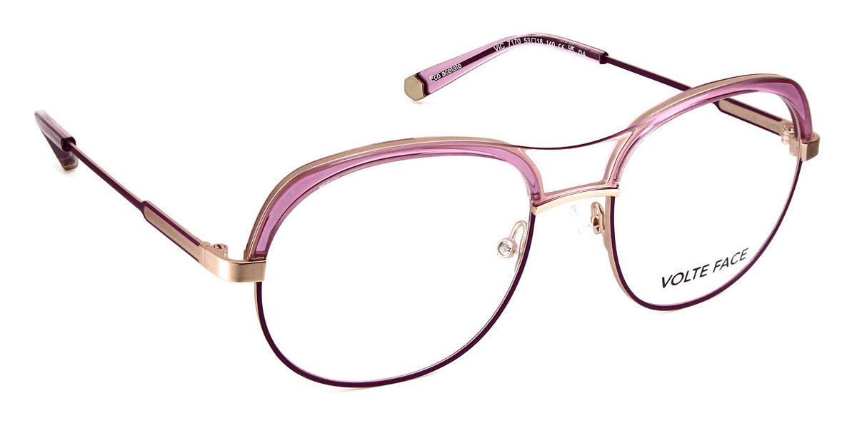 J.F. Rey® Vic JR Vic 7170 53 - 7170 Plum/Pink Gold/Purple Eyeglasses