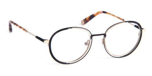 J.F. Rey® Walou JR Walou 0050 50 - 0050 Black/Gold Eyeglasses