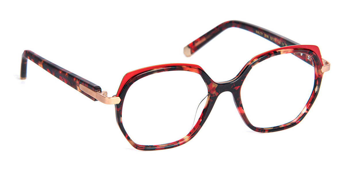 J.F. Rey® Walty JR Walty 3936 52 - 3936 Burgundy/Red/Pink Gold Eyeglasses