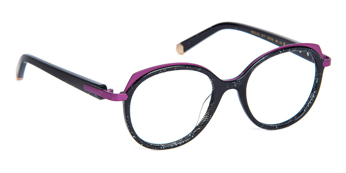 J.F. Rey® Weelou JR Weelou 0171 50 - 0171 Nice Black/Purple/Gold Eyeglasses