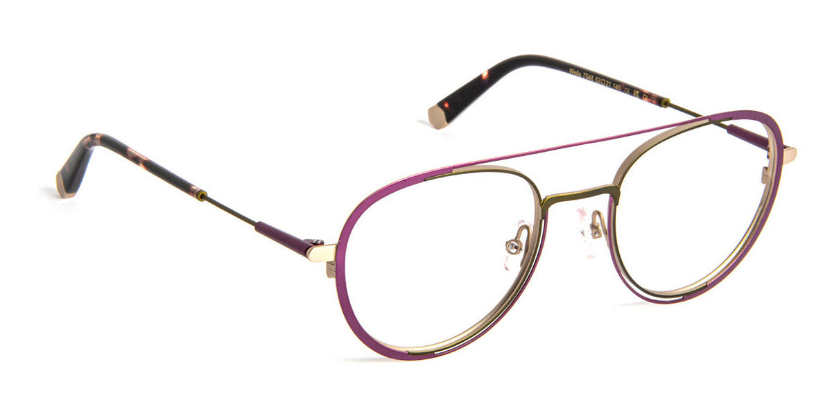 J.F. Rey® Wella JR Wella 7548 52 - 7548 Plum/Khaki/Gold Eyeglasses