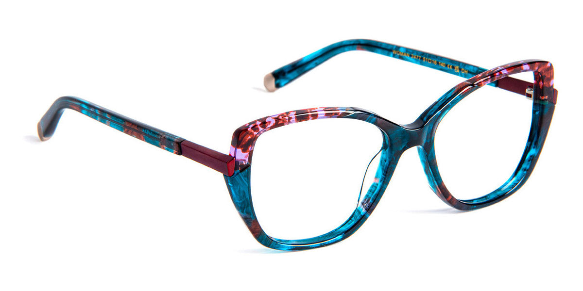 J.F. Rey® Woman JR Woman 2477 51 - 2477 Demi Blue/Purple/Cherry Eyeglasses