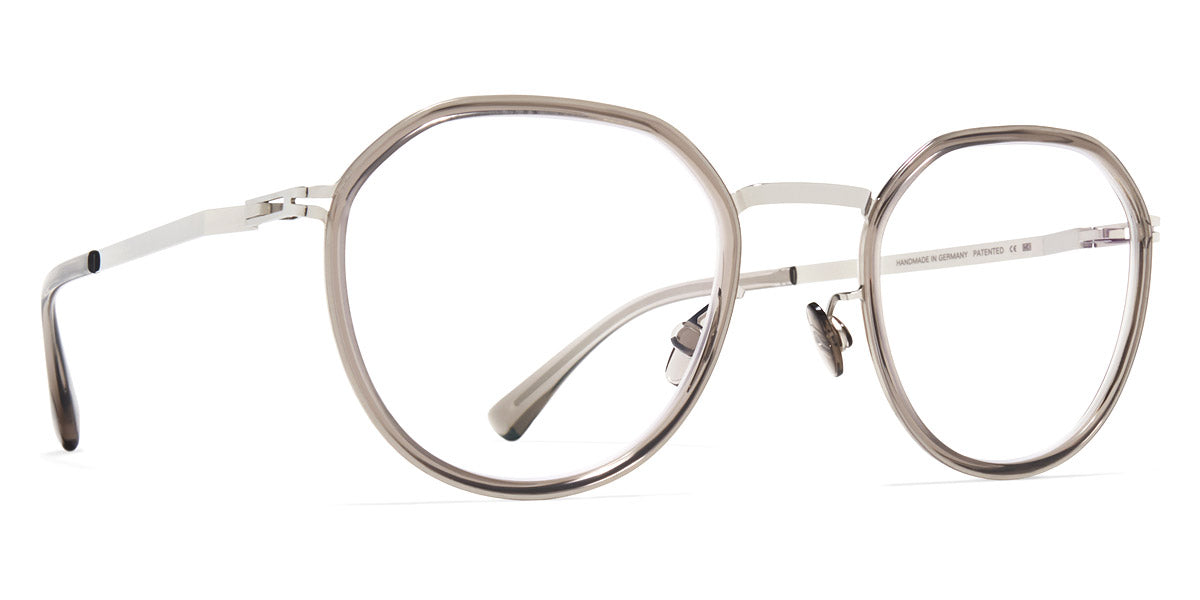 Mykita® JUSTUS MYK JUSTUS A74 Shiny Silver/Clear Ash 48 - A74 Shiny Silver/Clear Ash Eyeglasses