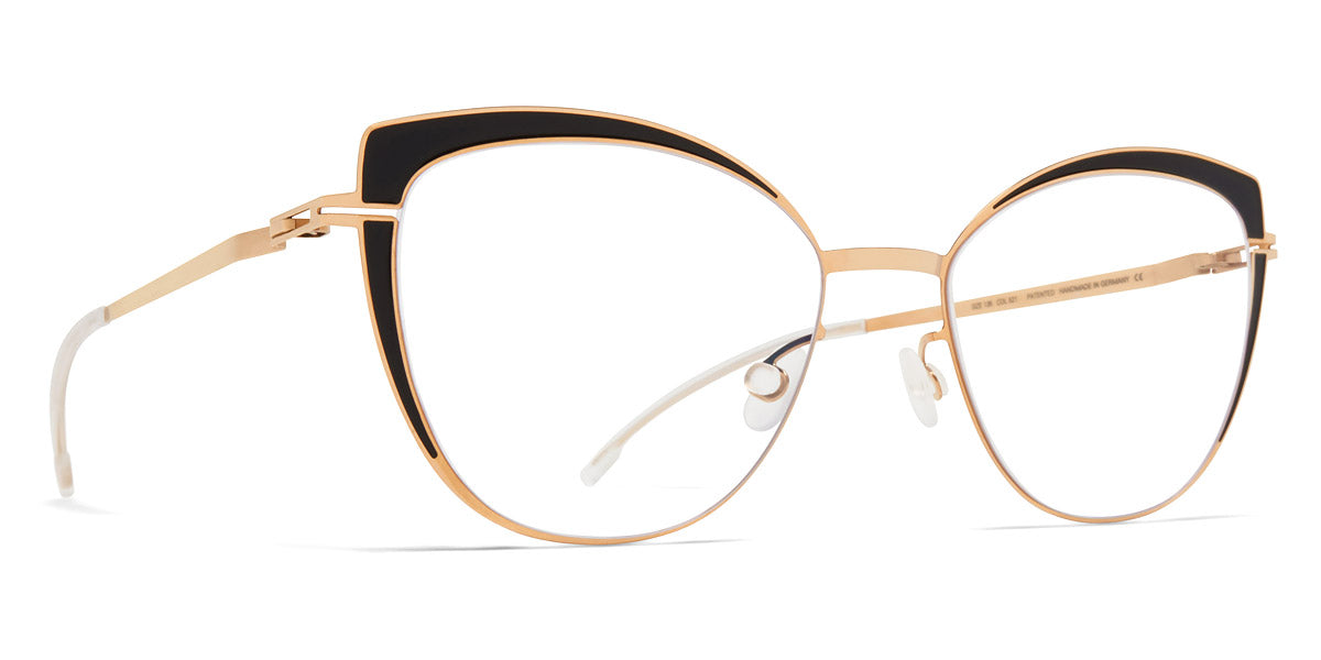 Mykita® KELSEY MYK KELSEY Champagne Gold/Jet Black 51 - Champagne Gold/Jet Black Eyeglasses