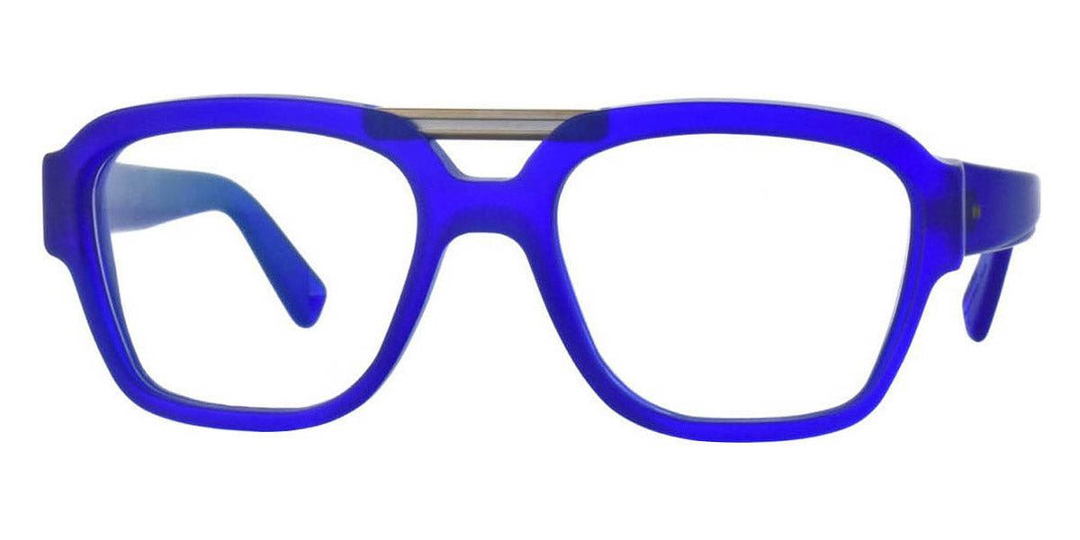 Kirk & Kirk® Ezra KK EZRA MATTE BLUE 50 - Matte Blue Eyeglasses