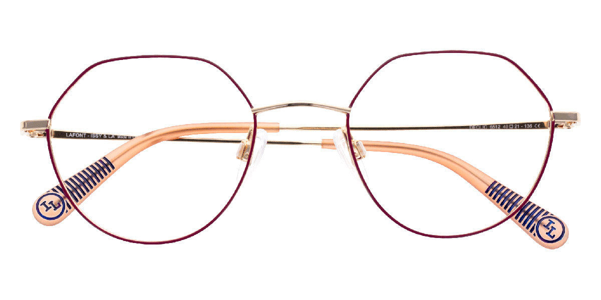 Lafont® Declic LAF DECLIC 6512 49 - Red 6512 Eyeglasses