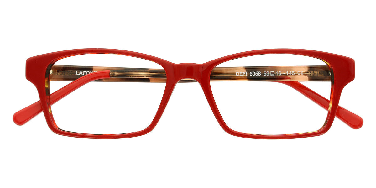 Lafont® Defi LAF DEFI 6058 53 - Red 6058 Eyeglasses