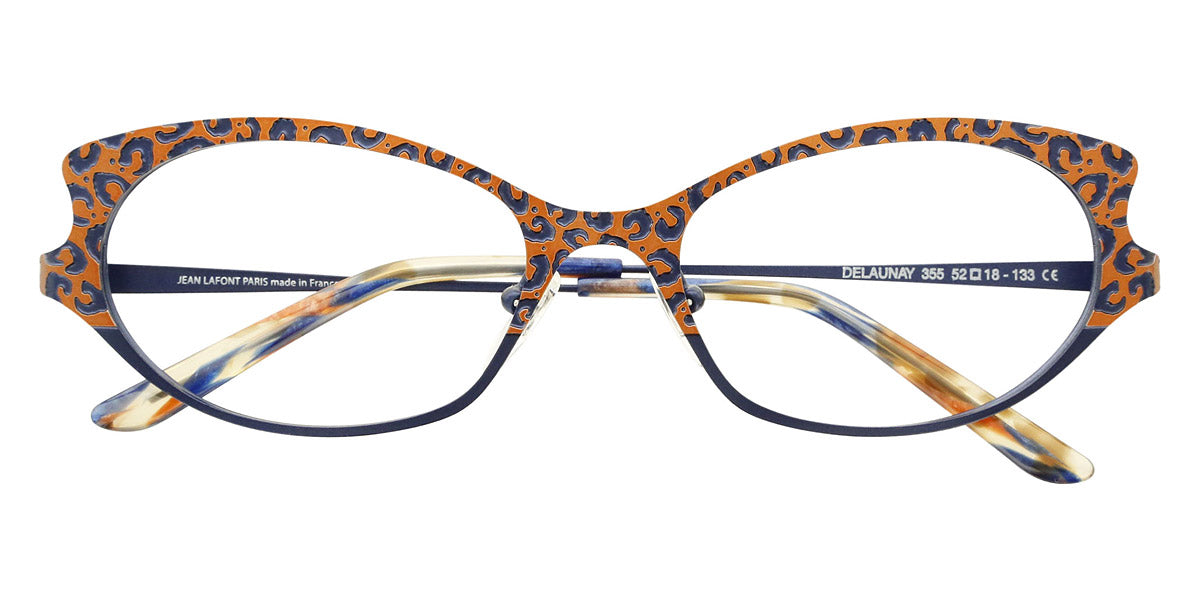 Lafont® Delaunay LAF DELAUNAY 355 52 - Blue 355 Eyeglasses