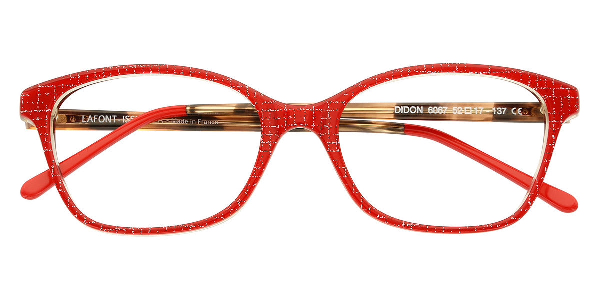 Lafont® Didon LAF DIDON 6067 52 - Red 6067 Eyeglasses