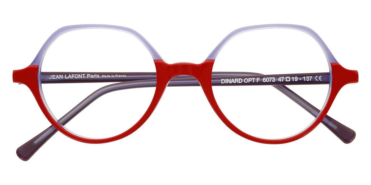 Lafont® Dinard Opt F LAF DINARD OPT F 6073OF 47 - Red 6073OF Eyeglasses