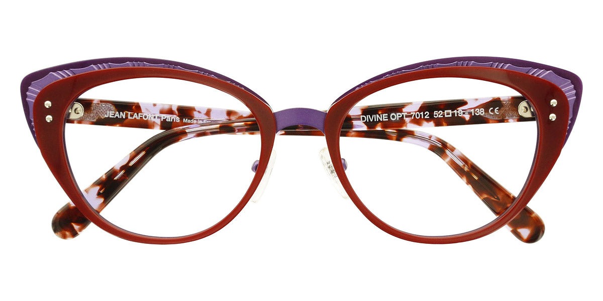 Lafont® Divine Opt LAF DIVINE OPT 7012OPT 52 - Red 7012OPT Eyeglasses